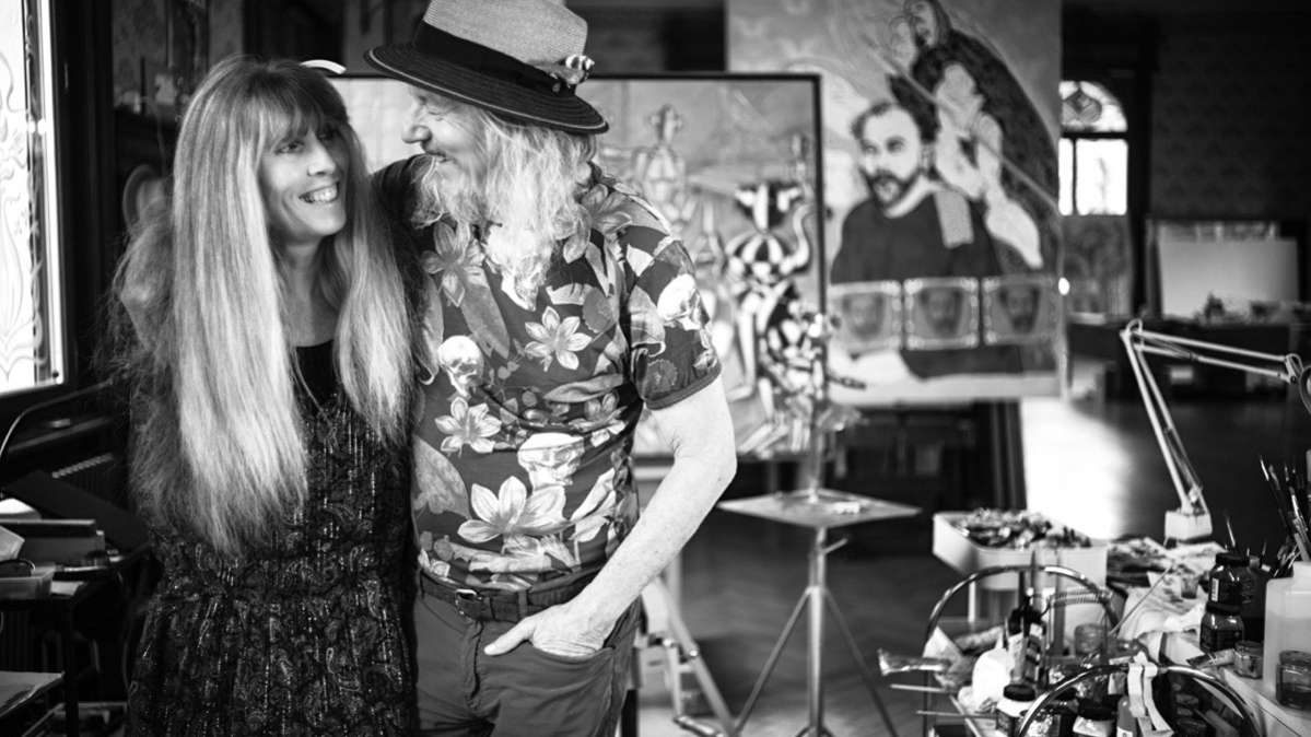 Kunstfälscher Wolfgang Beltracch und seine Frau Helene im Atelier