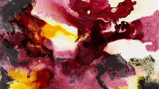 Gerhard Richter, 5.1.2022 (7), 2022, Glasmalfarben auf Papier, 21 x 29,7 cm © Gerhard Richter 2022
