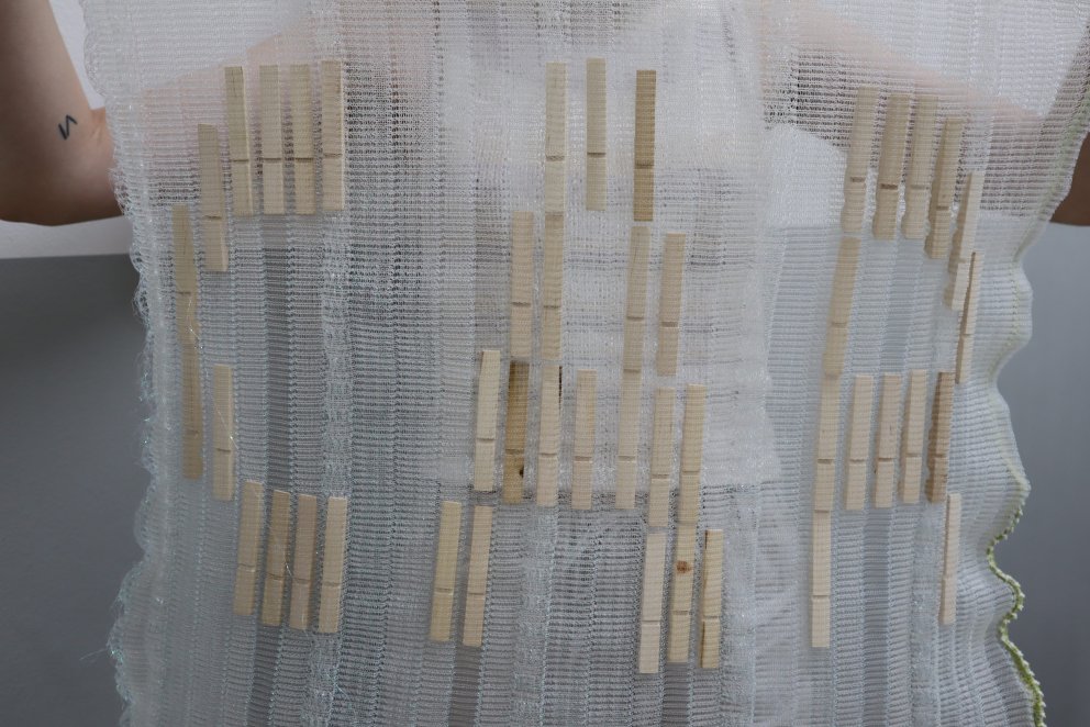 Stéphanie Baechler, Work in Progress, They Call It Love, Textil, 2025. Foto:
Stéphanie Baechler