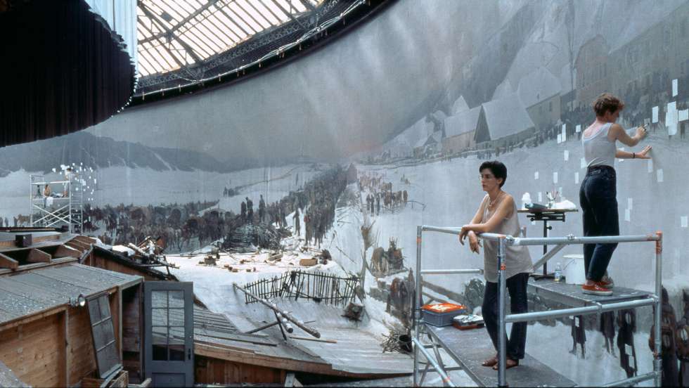 Jeff Wall, Restoration, 1993, Grossbilddia in Leuchtkasten