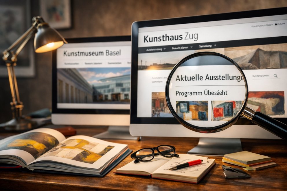 Wie benutzerfreundlich sind die Webseite der grossen Deutschschweizer Kunsthäuser?
