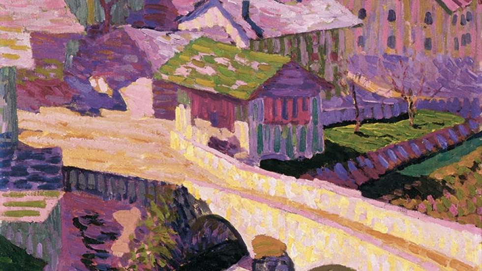 Giovanni Giacometti, Il ponte al sole, 1907 