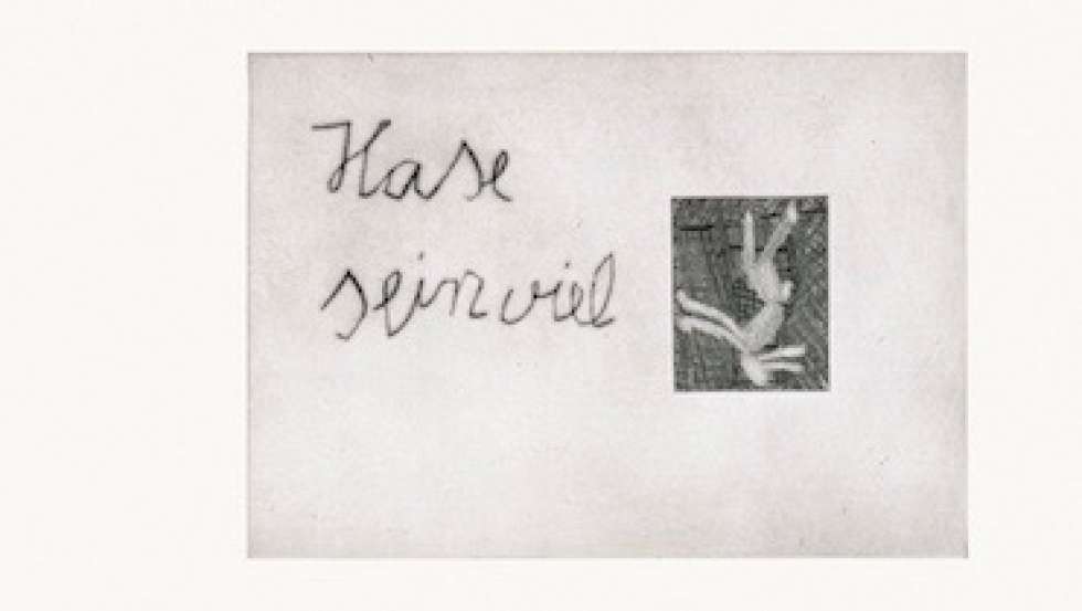 Georg Baselitz Hase / sein viel [Lièvre / être beaucoup] 2 plaques ; pointe sèche ; 135 x 109 | 349 x 497 mm