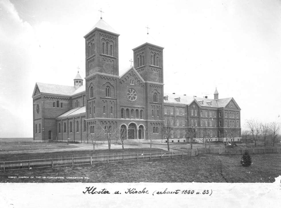 Benediktinerabtei Conception, Missouri, um 1890