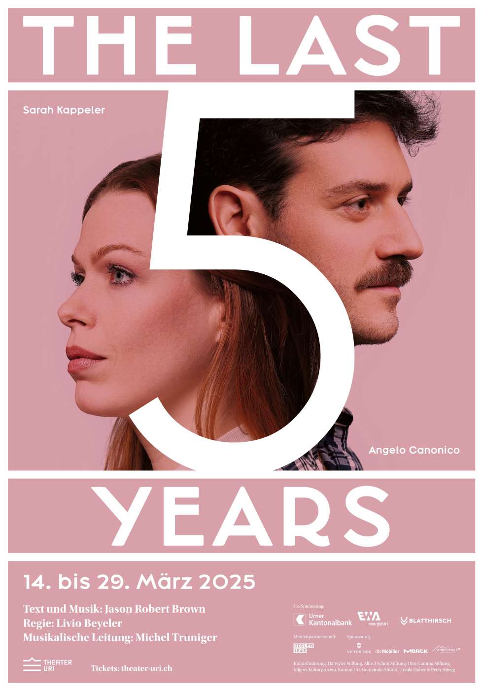 Sarah Kappeler und Angelo Canonico in «The Last Five Years»