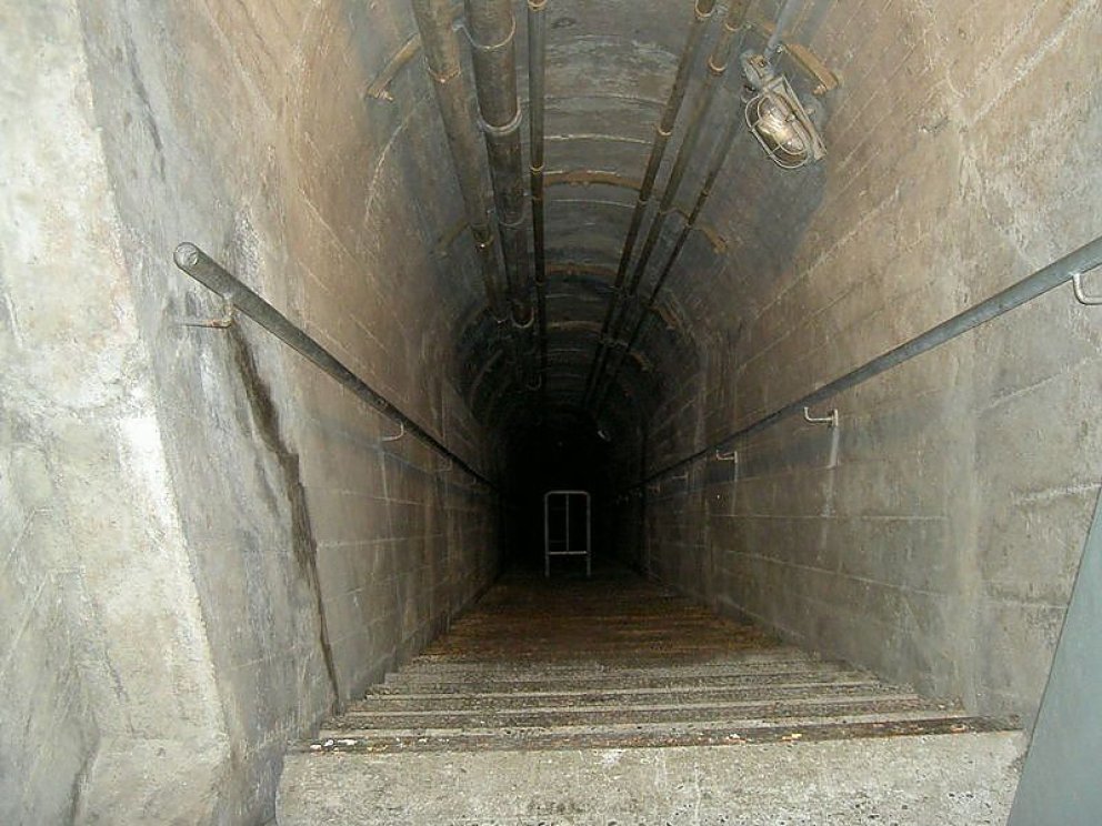 Festungsmuseum Heldsberg - Rund 180 Treppenstufen führen hinab in den unteren Teil der Festung, welcher normalerweise nicht besichtigt werden kann.