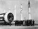 Senkrechtstarter: Während der zweiten Nordamerika-Tournee machte das ZKO einen Abstecher ins U.S. Space & Rocket Center von Huntsville. (Januar/Februar 1964)